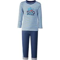 Erwin Müller Pyjama Kinder-Schlafanzug Single-Jersey Streifen