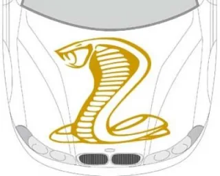 Autoaufkleber für die Motorhaube "cobra Aufkleber"
