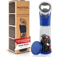 wortek Flaschenöffner Getränkeöffner mit Auffangbehälter Bieröffner (Set, 2-tlg), Geschenk für Männer und Bierliebhaber Biergeschenk