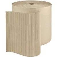 KK Verpackungen Seidenpapier, Rollen-Wellenpappe Polstermaterial Wellpappe Breite 0,5m Grau