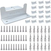 NuaSol Montagezubehör NuaFix 8x oder 16x Set Z-Winkel für Photovoltaik Solarmodule Montage (Set, 16 St)