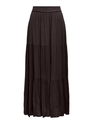 ONLY - ONLMIKKA LONG SKIRT WVN NOOS Black Coffee - Gr. - L
