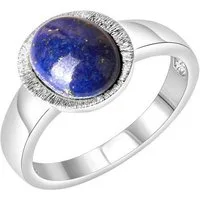 Vivance Fingerring 925/- Sterling Silber rhodiniert Lapislazuli
