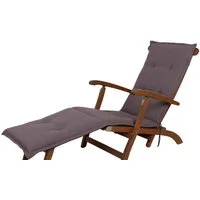KETTtex Sesselauflage Deckchair Florence 2085 taupe-grau 190x50x6 cm KETTtex