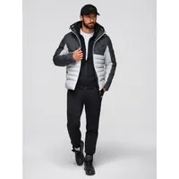 OMBRE Steppjacke Gesteppte Herrenjacke mit abnehmbarer Kapuze