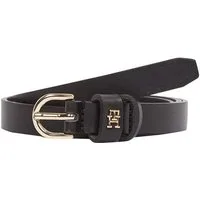 Tommy Hilfiger Ledergürtel ESSENTIAL EFFORTLESS 1.5 Ovale Einfachdornschließe, Logoemblem