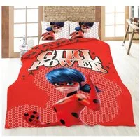 Miraculous - Ladybug Bettwäsche Miraculous Ladybug Kinder Bettwäsche Set, Mikrofaser, 135-140 x 200 Deckenbezug - 63x63 cm Kissenbezug