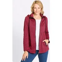 Sieh an! Allwetterjacke Strickfleece-Jacke Langarm