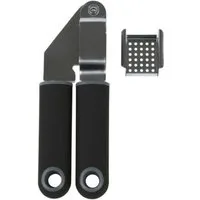 axentia Knoblauchpresse aus Edelstahl mit ergonomischem Softtouch-Griff (1 St)