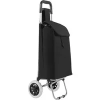 COSTWAY Einkaufstrolley Einkaufswagen, 35L, klappbar & rollbar, bis 35 kg