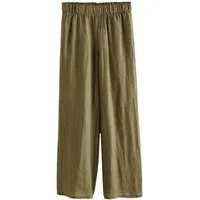 Next Marlene-Hose Premium-Hose mit weitem Bein und Knopfdetail (1-tlg)