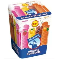 Ahoj-Brause Süßigkeit, Ahoj Brause Bonbons mit herrlich prickelndem Fruchtgeschmack 125g