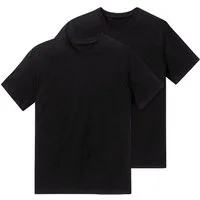 Schiesser T-Shirt Essentials (2er-Pack) mit Rundhalsausschnitt, mit kurzen Ärmeln