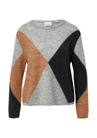 comma - Strickpullover grau - Gr. - S
