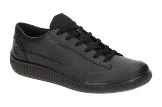 Ecco 53777451052 SOFT ZERO MEN's WP Sneaker in Schwarz - Waterproof Echtleder
