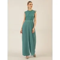 Apart Jumpsuit mit Spitzenoberteil und Formgebende Taillenabnäher
