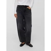 Vero Moda Weite Jeans VMBILLIE HR BARREL ANK JEANS LI141 NOOS Baumwolle, barrel fit, high waist, knöchellang