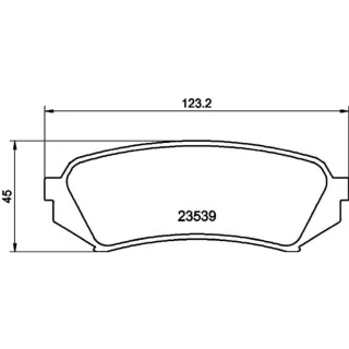 Hella Bremsbel?ge hinten Lexus Lx Toyota Land