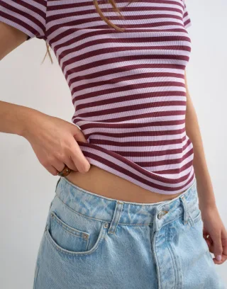 TOPSHOP - TSREBA SS TEE JRS Lilac Breeze - Gr. - M