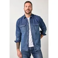 JP1880 Businesshemd Jeanshemd Langarm Kentkragen Modern Fit
