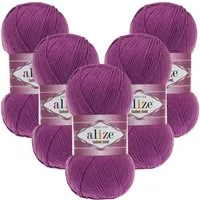 Alize 5 x ALIZE Cotton Gold Häkelwolle, 330 m, Handstrickgarn,Premium Wolle, Amigurumi