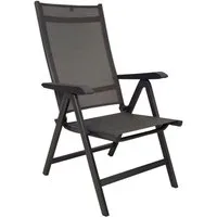 KETTLER Klappstuhl KETTLER BASIC BASE Klappsessel Multipositionssessel Anthrazit / Bronze