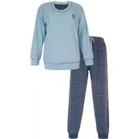 Tenderness Schlafanzug Damen Nikki Pyjama mit Bündchen warm (2 tlg) Modisches Design