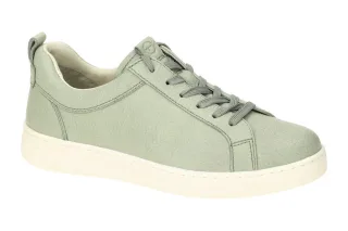 Tamaris Damen Sneaker 1-23780-42 771 Gr?n - Echtleder Textil Komfort Fu?bett