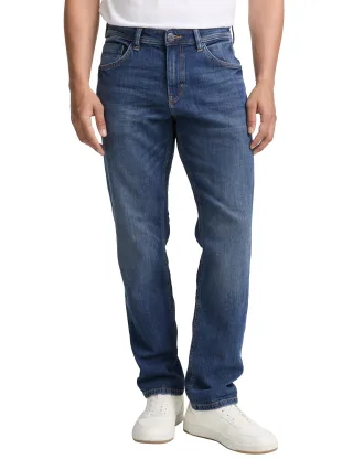 Tom Tailor - TTMARVIN STRAIGHT Jeans Used Mid Stone Blue Denim - Gr. - 36