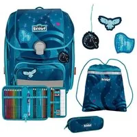 Scout Schulranzen Genius LED (4-tlg), Polyester
