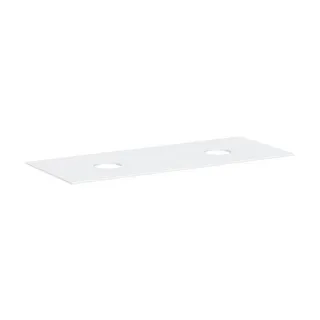 hansgrohe Xevolos E Konsole 54332700 1370 x 550 mm, mattweiß, 2 Ausschnitte