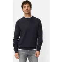 camel active Strickpullover mit Rundhalsausschnitt Langarm Markenlogo