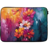 MuchoWow Laptop-Hülle Helle Blumen - Dynamisch - Lebendig 14 Zoll, Schutzhülle für Laptop, Schutz gegen Kratzern, Laptoptasche