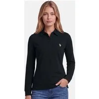 U.S. Polo Assn. Poloshirt USLillyy – Damen Poloshirt Longsleeve mit Knopfleiste