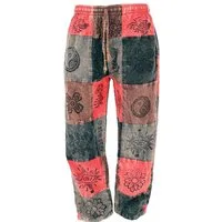 Guru-Shop Relaxhose Patchwork Stonewash Yogahose, Unisex Goa.. Ethno Style, alternative Bekleidung