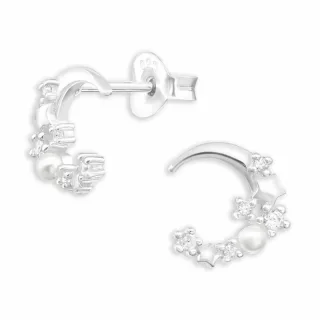 Stern Ohrringe aus 925 Silber