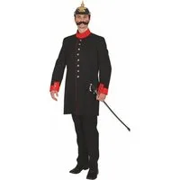 Orlob Kostüm Preußische Uniform Jacke für Herren in Schwarz