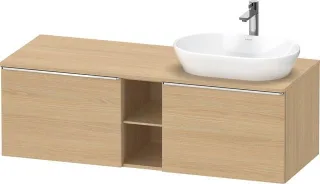 Duravit D-Neo Konsolenwaschtischunterbau wandhängend Natur Eiche Matt 1400x550x459 mm - DE4950R10300 DE4950R10300000