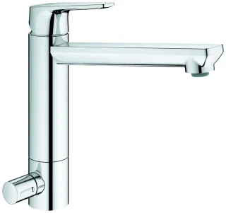 GROHE EH-Spültischbatterie BauEdge 31696 mh. Ausl. GROHE ZERO Absperrventil chrom, 31696000 31696000