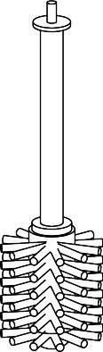 Hansgrohe WC-Bürstenkopf schwarz XtraStoris , 87730610 87730610