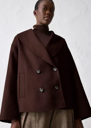 bonprix Oversize Jacke aus weichem Woll-Mix, braun, Gr.50, stilvolle Woll-Jacke in schöner Premium-Qualität, aus Wolle