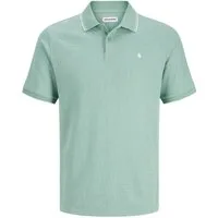 Jack & Jones PlusSize Poloshirt JJEAUSTIN POLO SS NOOS PLS Materialmix, normal geschnitten