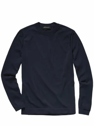 Mey & Edlich Herren Stilsicherer Pullover Blau 63 % Baumwolle, 37 % Polyamid