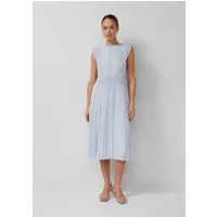 s.Oliver Midikleid Kleid Ärmelloses Midikleid mit Spitze und Plissee