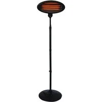 TroniTechnik Heizgerät Heizstrahler Standstrahler TH 2020, Wärmelampe, Standfuß, Verstellbar, 2000 W, drei Heizstufen, Überhitzungsschutz und Abschaltautomatik