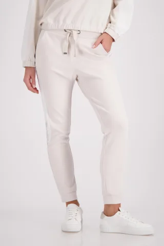 monari - Jogger mit Strasssteinen champagne beige - Gr. - 42