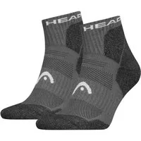 Head Kurzsocken HEAD HIKING ALL CLIMATES QUARTER 2P (2-Paar, 2 Paar) mit Logostickerei