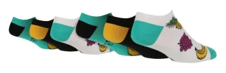 6 Pack Herren Neuheit Trainer Socken | Wildfeet | Lustige Low Cut Socken für Sommer - Obst
