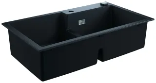 GROHE Kompositspüle K500 31649 2 Becken 860x500mm re/li granit schwarz, 31649AP0 31649AP0