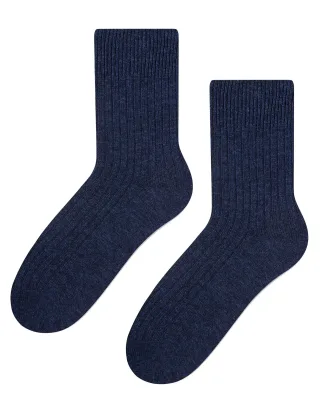 Damen-Kleidsocken aus Wolle | Steven | Atmungsaktive warme Socken für Damen in Marineblau